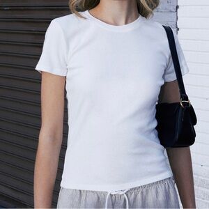 Brandy Melville White Short Sleeve Tee
